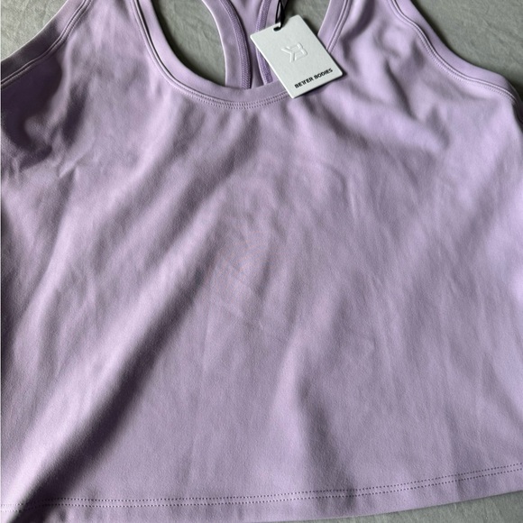 BETTER BODIES CORE CROP T-BACK COOL PURPLE SIZE LARGE - Picture 10 of 14